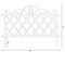 Plastic Garden Edging Border Fence, Flower Bed Barrier, Set of 3